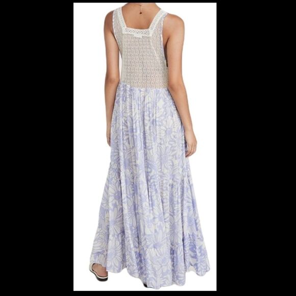 FREE PEOPLE Sleeveless Floral Tiered Maxi Dress‎ Size XSMALL - Picture 2 of 13